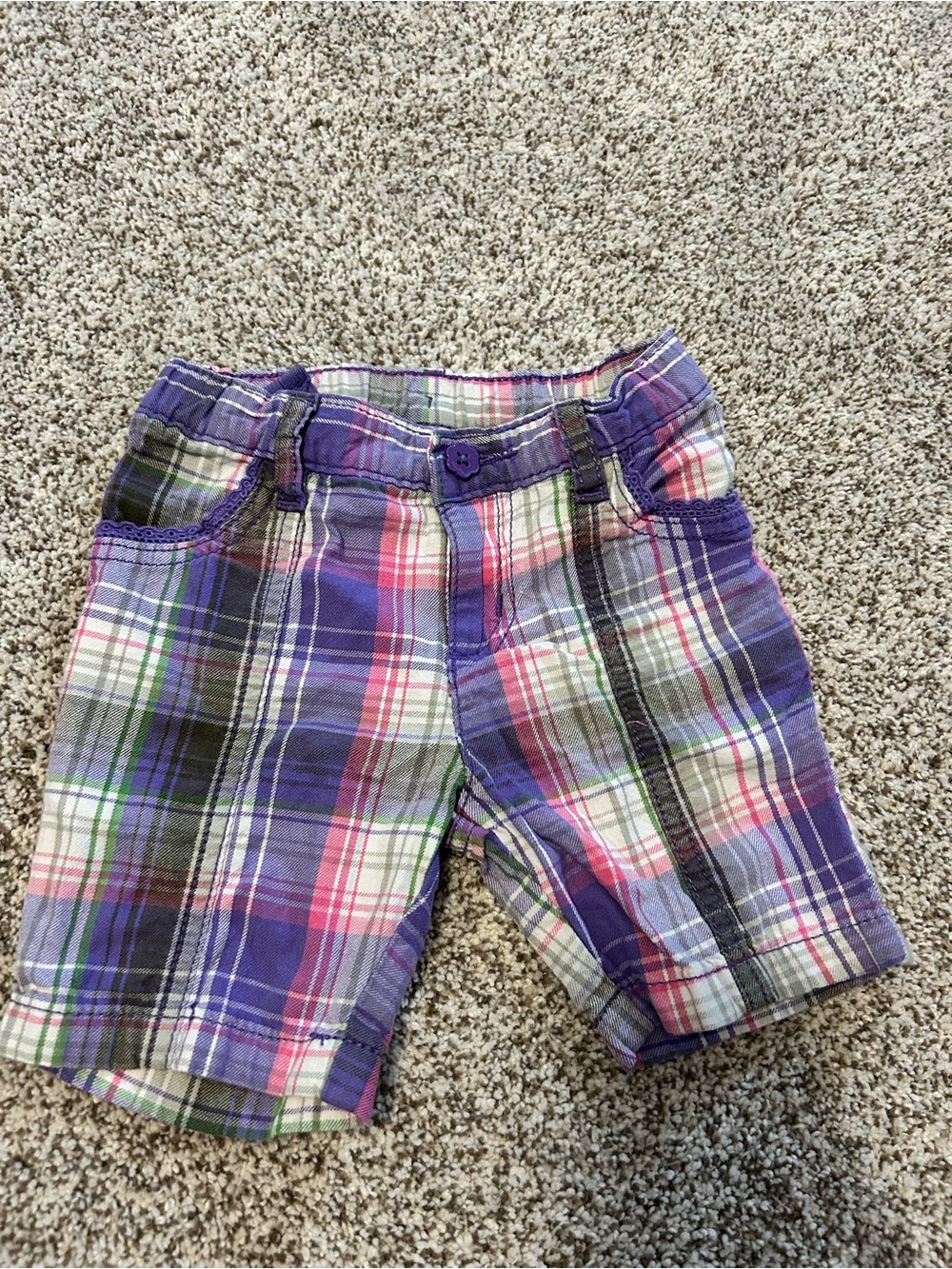 Early 2000s Plaid Shorts 3T